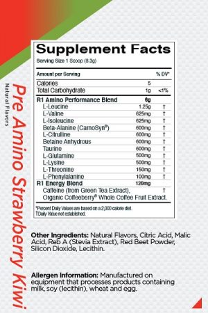 Znalezione obrazy dla zapytania rule one pre amino natural 60 servings