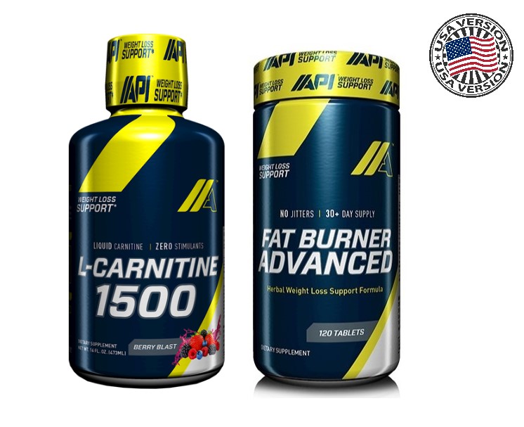 API Fat Burner Advanced+API Lcarnitine 1500ml Liquid /Stack/ Power