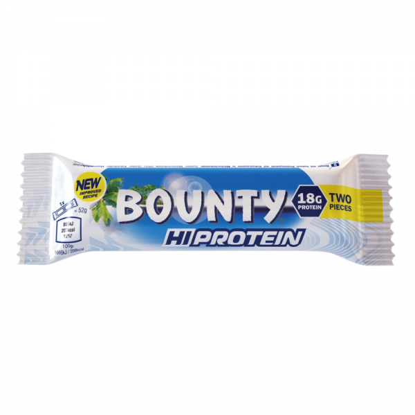 BOUNTY-HI-PROTEIN-BARS-CHOCOLATE-COCONUT-52-GRAM-SINGLE-BAR-TWO-PIECES-NEW-IMPROVED-TASTE